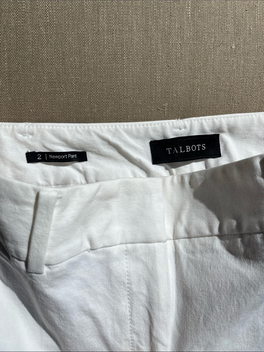 Talbots Newport White Pants  Size 2 - Picture 2 of 5